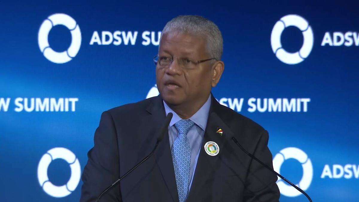 2025 - ADSW - Summit - Harnessing Blue Economy &amp; Marine Conservation​ for Sustainable Energy Transition - HE Wavel Ramkalawan-