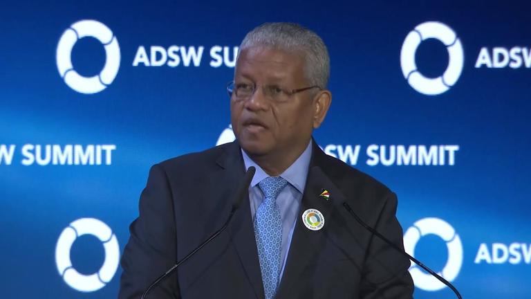 2025 - ADSW - Summit - 15th - 05 - Harnessing Blue Economy &amp; Marine Conservation​ for Sustainable Energy Transition - HE Wavel Ramkalawan