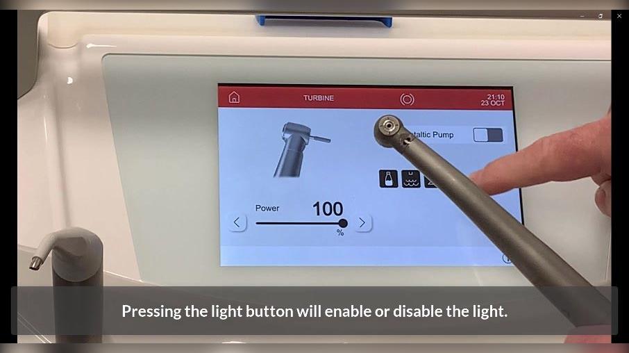 High Speed Handpiece - Full Touch Control Panel