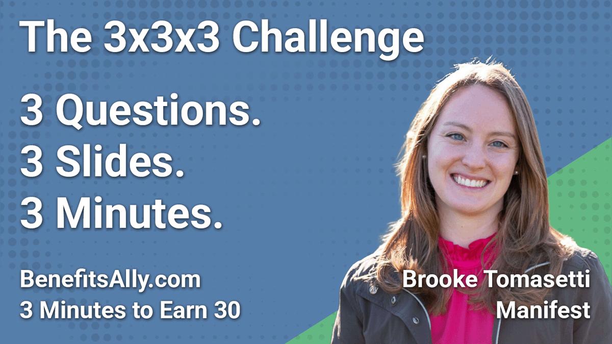 Manifest - 3x3x3 Challenge With Brooke Tomasetti