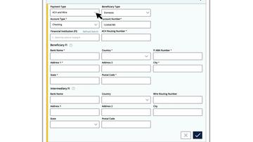Recipient Setup - ACH and Wire