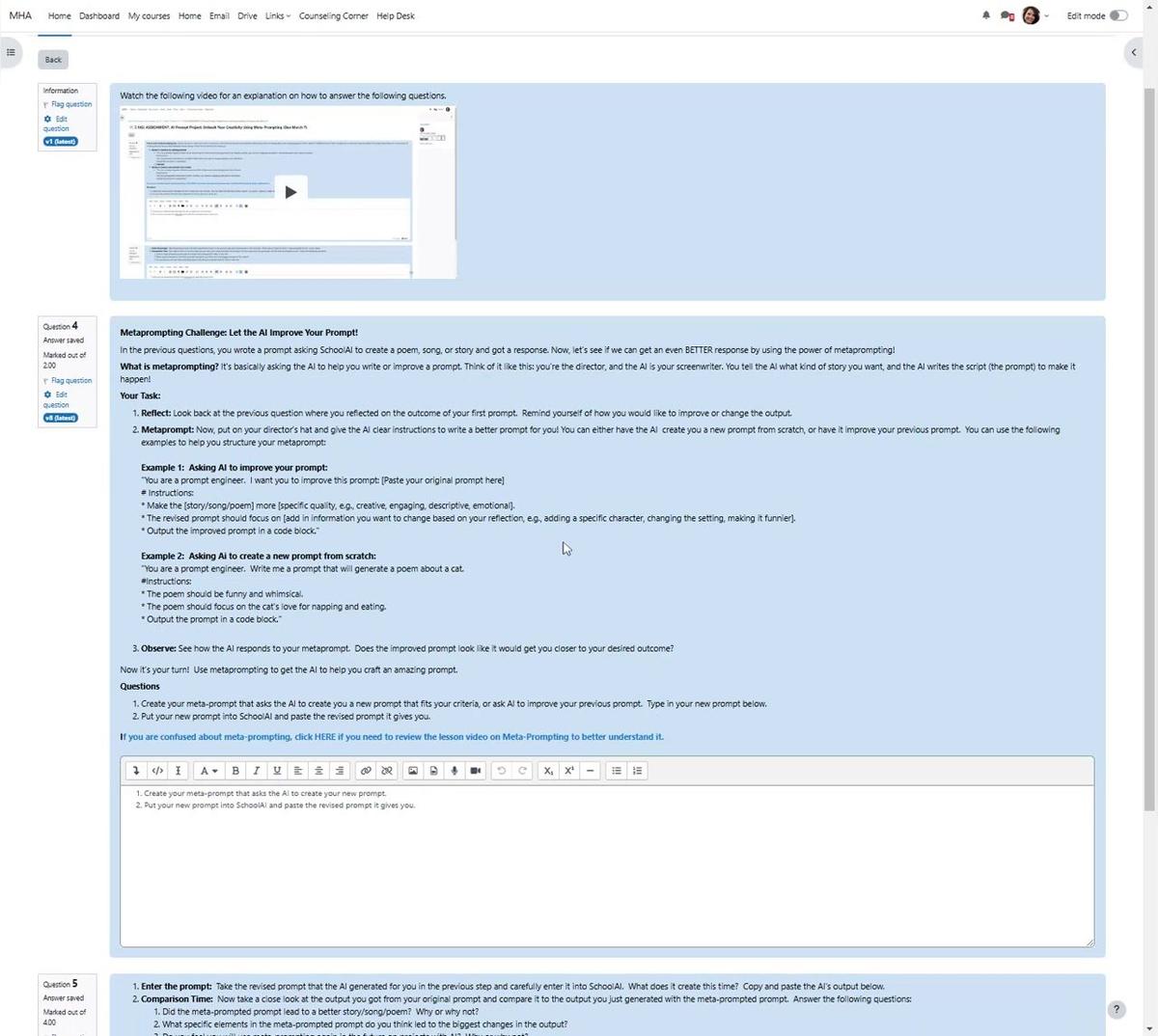 Meta-Prompting Questions Explained