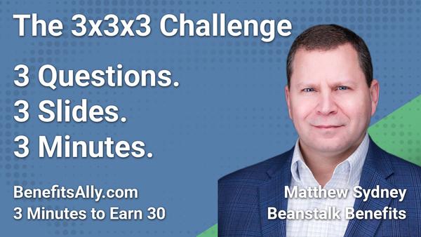 Beanstalk Benefits - 3x3x3 Challenge with Matthew Sydney