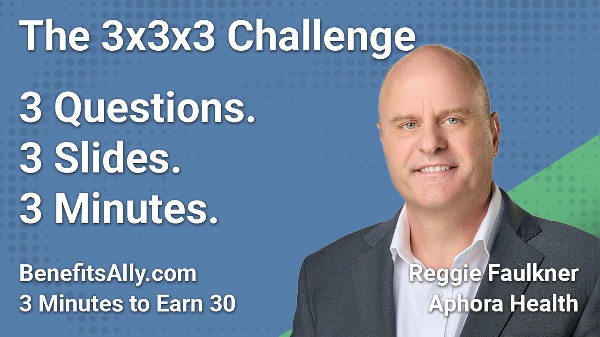 Aphora Health - 3x3x3 Challenge with Reggie Faulkner