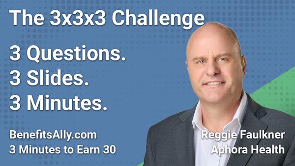 Aphora Health - 3x3x3 Challenge with Reggie Faulkner