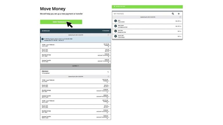 Move Money - Person-To-Person Transfers