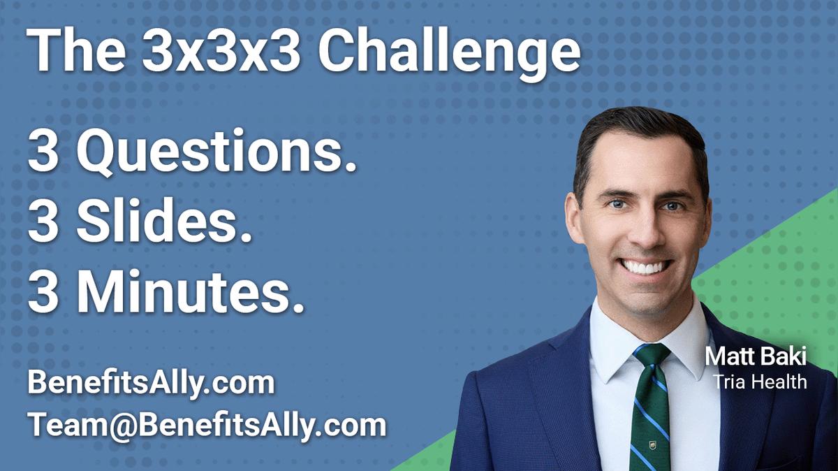 Tria Health - 3x3x3 Challenge with Matt Baki