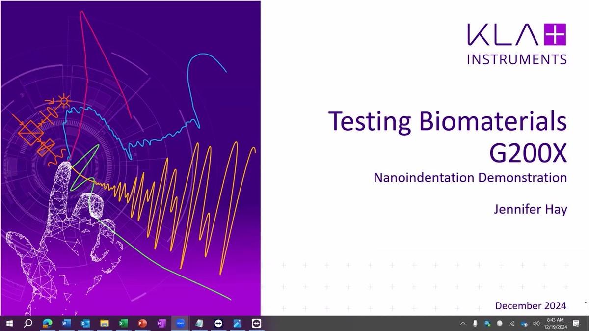 Biomaterials Testing using Nano Indenter® G200X