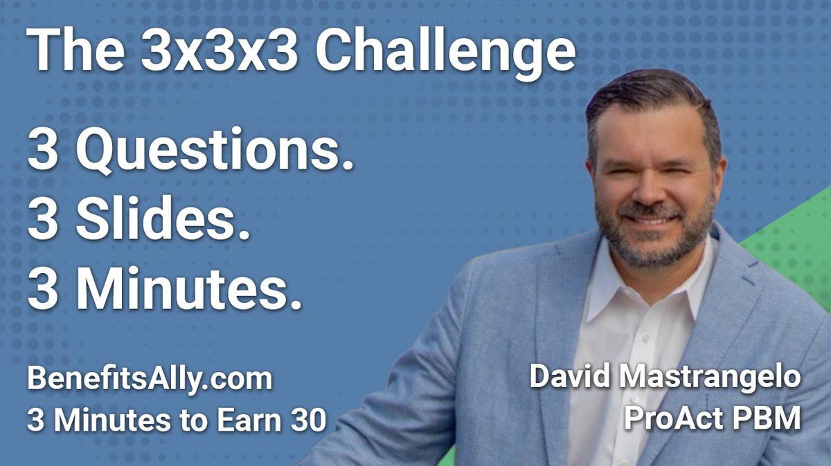 ProAct PBM - 3x3x3 Challenge With David Mastrangelo