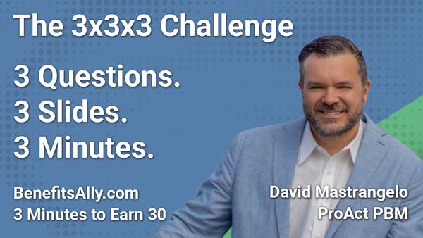 ProAct PBM - 3x3x3 Challenge With David Mastrangelo