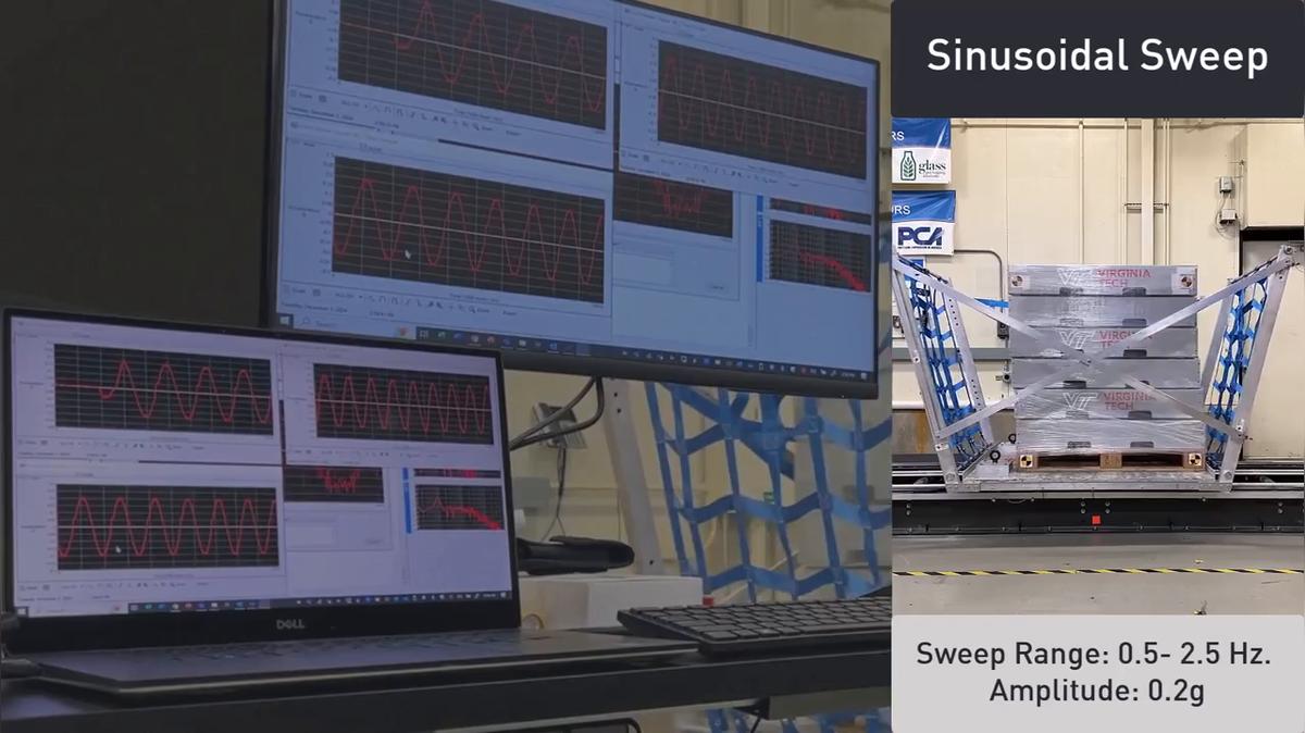 Lansmont - TruMotion LSTS - Sinusoidal sweep demonstration