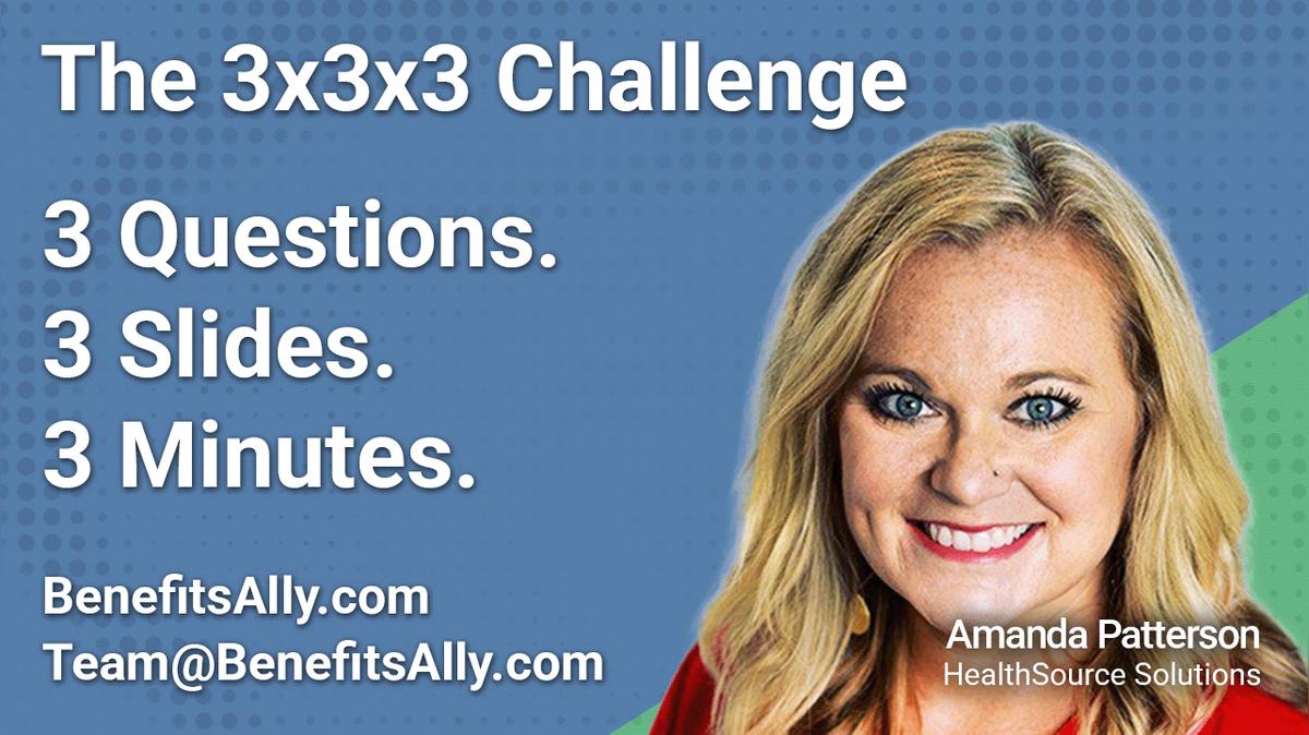 HealthSource Solutions - 3x3x3 Challenge With Amanda Patterson
