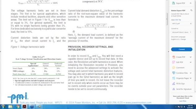 Preview Video Part 1: Checking IEEE 519 Compliance with ProVision