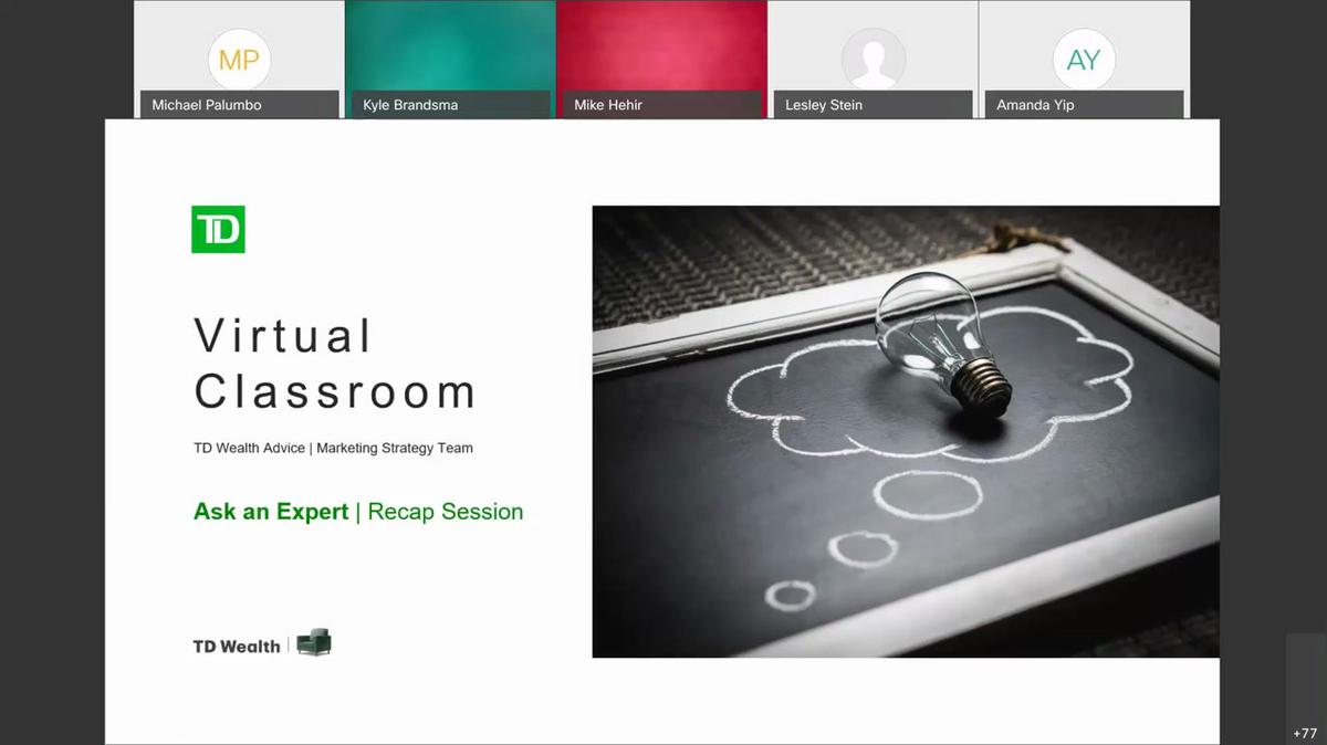 Advisor Virtual Classroom  | Ask an Expert - Recap Session