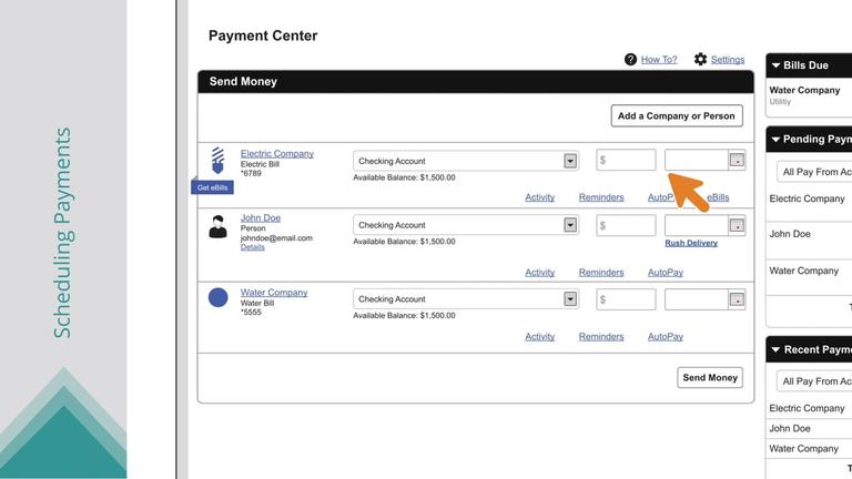 Scheduling Payments
