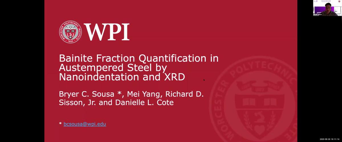 Bainite Fraction Quantification in Austempered Steel by Nanoindentation and XRD