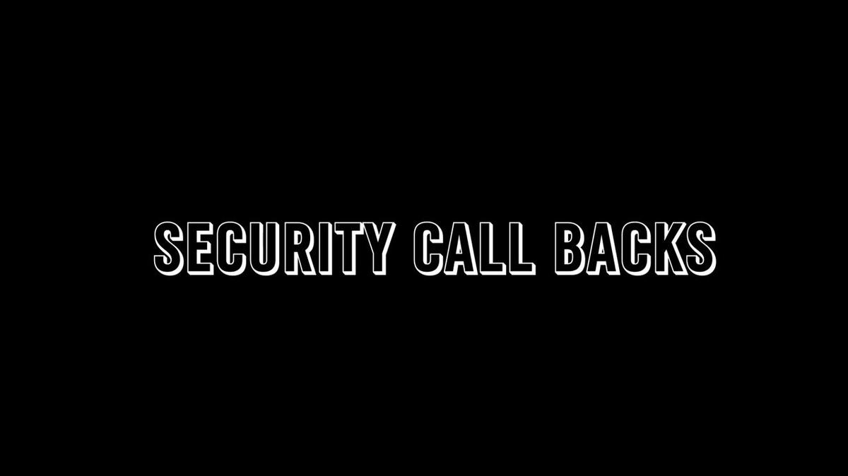 Training Tip - Security Callbacks