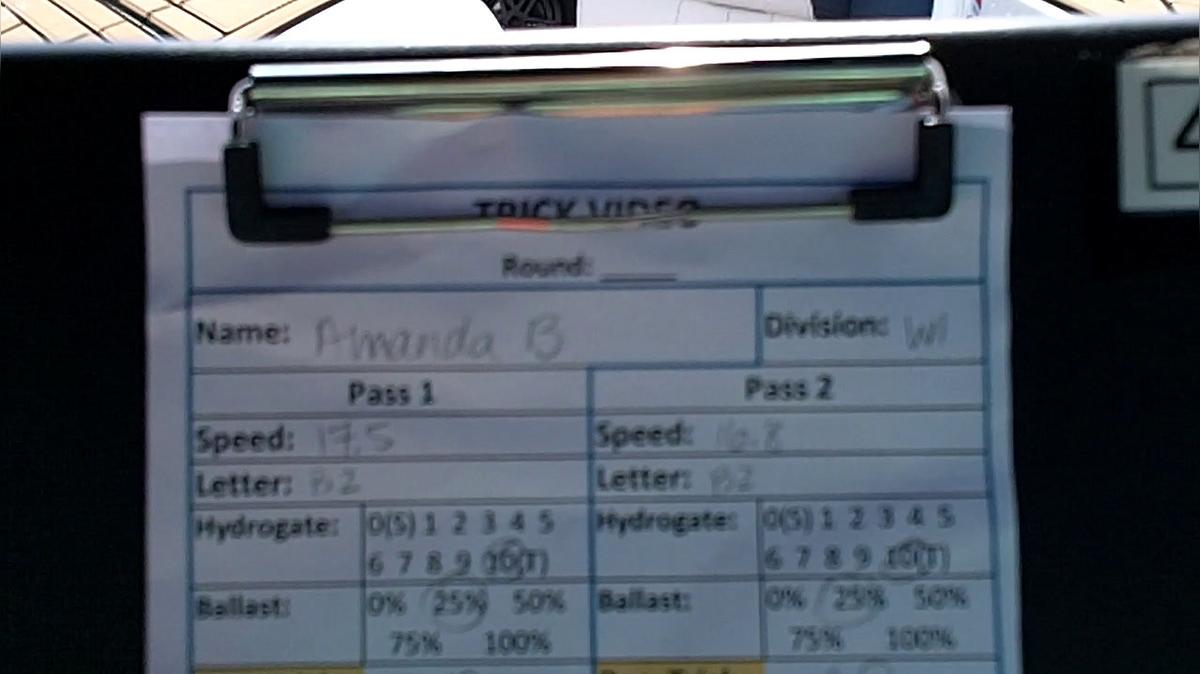 Amanda Bryans W1 Round 1 Pass 1