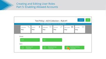 Enabling Allowed Accounts