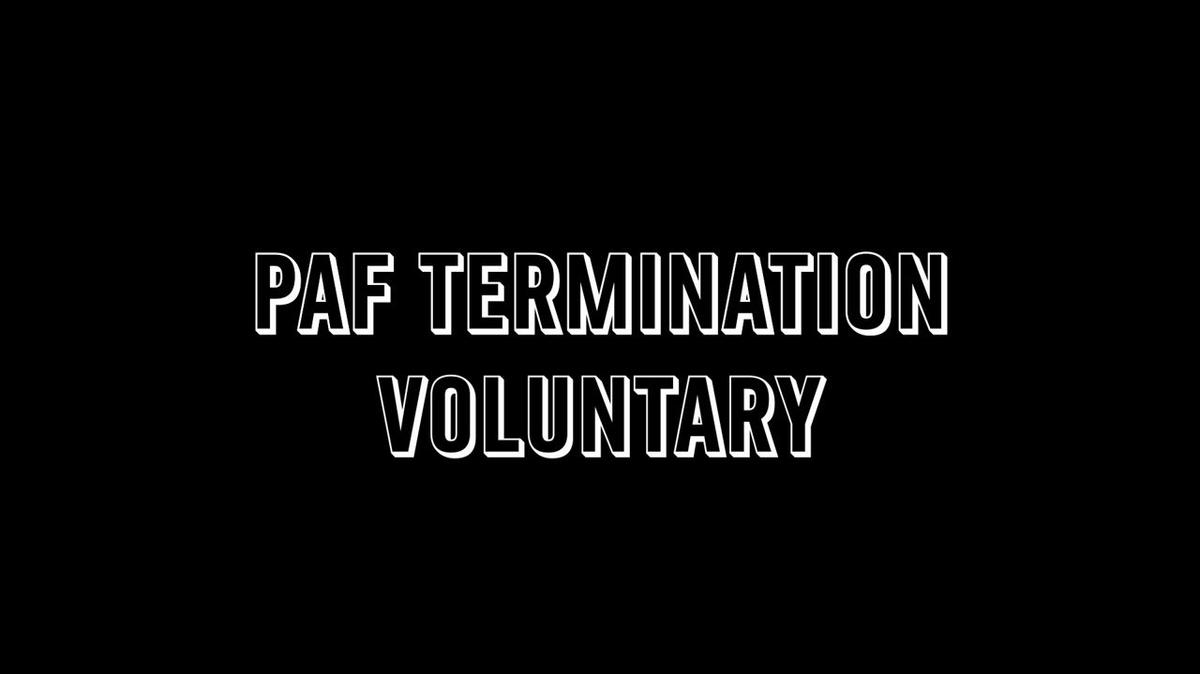 Paycom - PAF Termination Voluntary