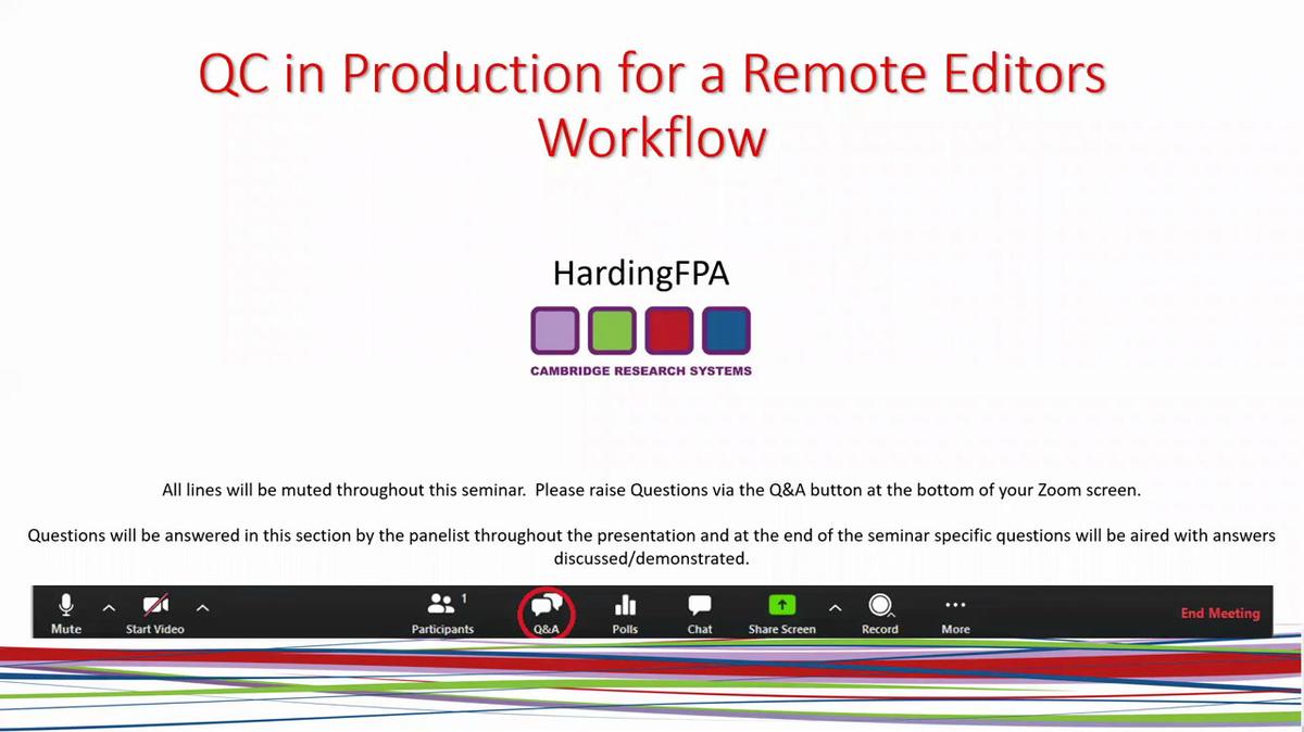 QC in Production for a Remote Editor's Workflow