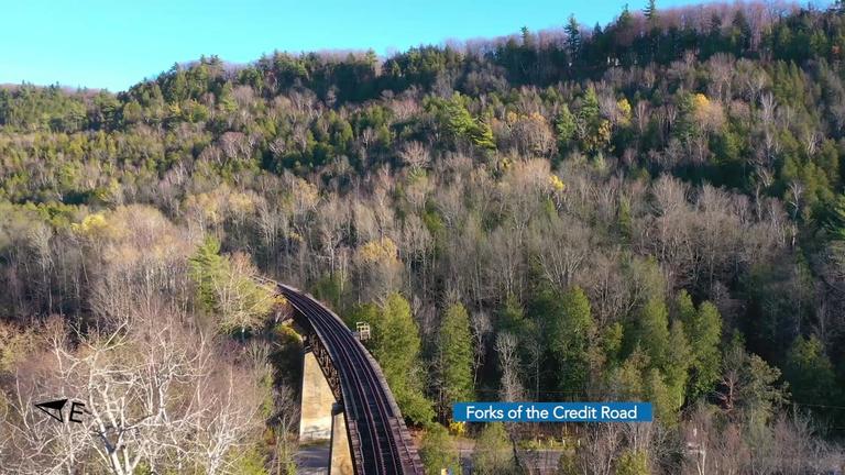 Rail line at Forks Of The Credit (Caledon)