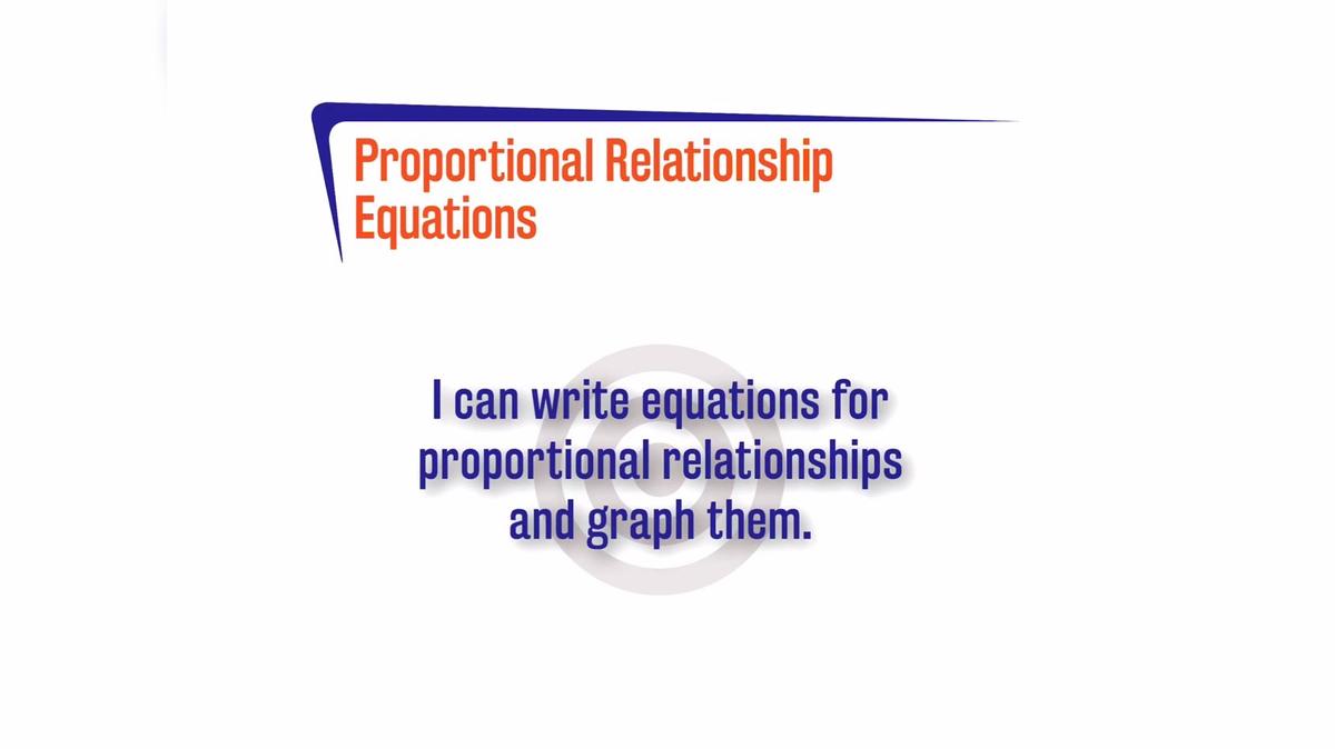 Proportional Relationships Equations