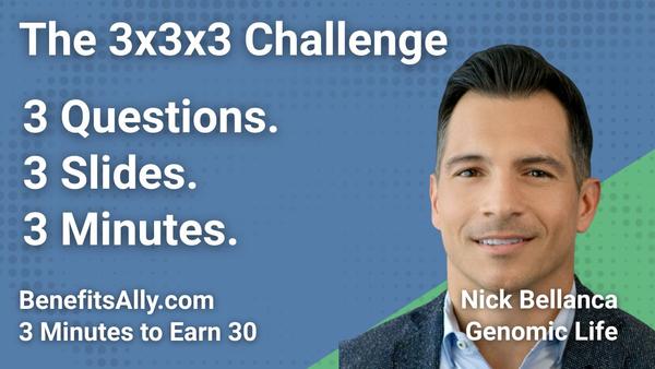 Genomic Life - 3x3x3 Challenge with Nick Bellanca
