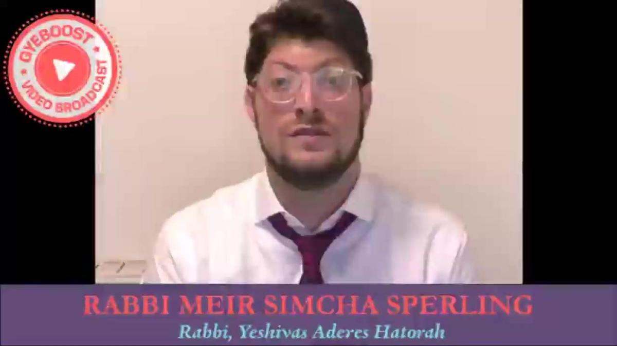 898 - Rabbi Meir Simja Sperling - Malo absoluto
