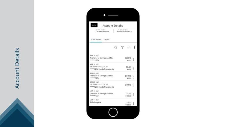 Mobile Banking Interface