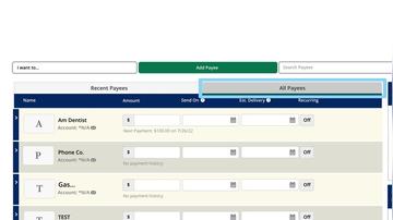 Bill Pay Dashboard