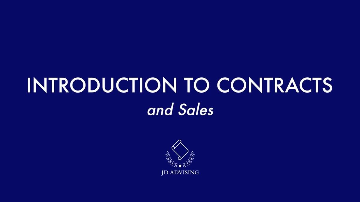 Contracts and Sales