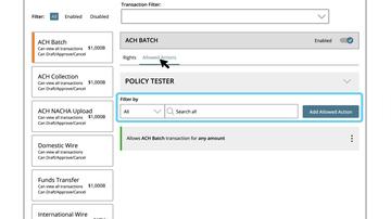 4.4.1CUR03 - Allowed Actions Overview