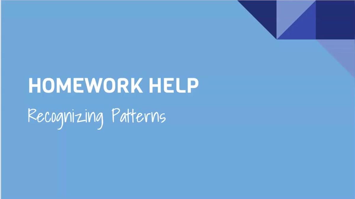 Recognizing Patterns.mp4