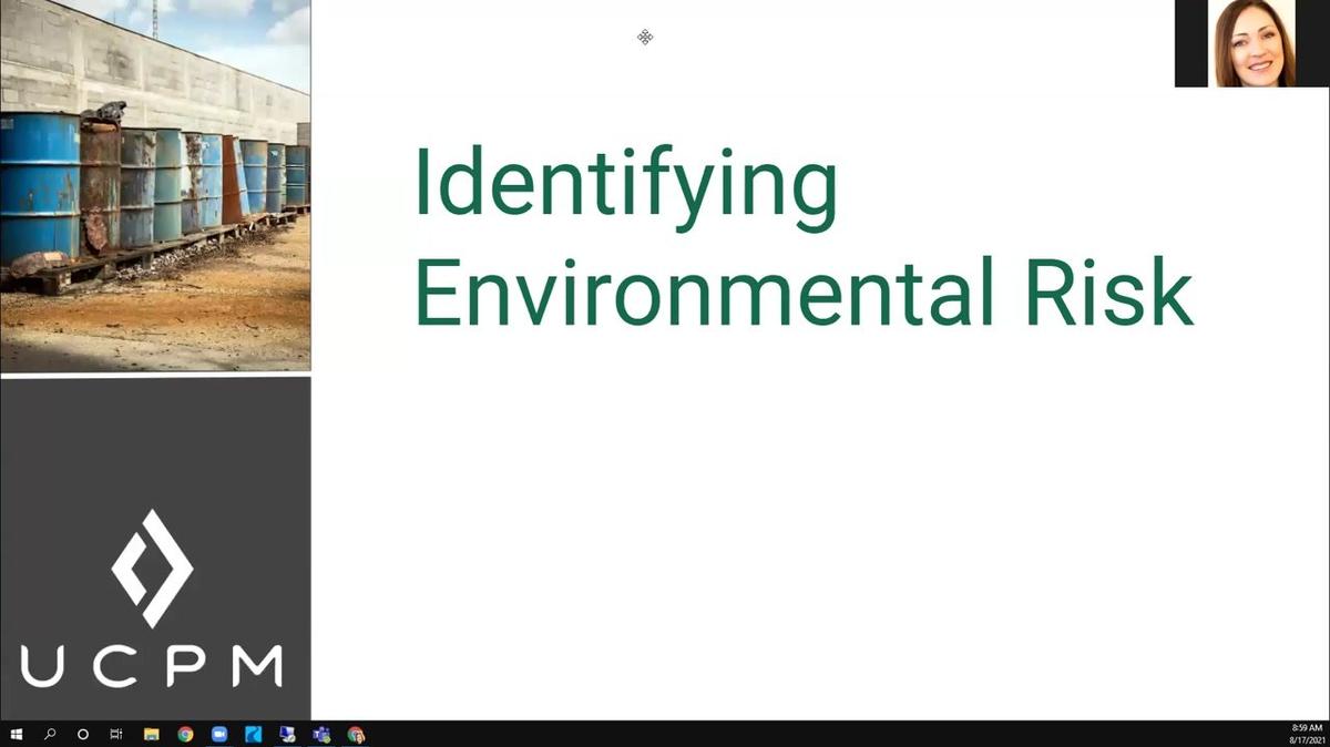 Identifying Env Risk - Facilities