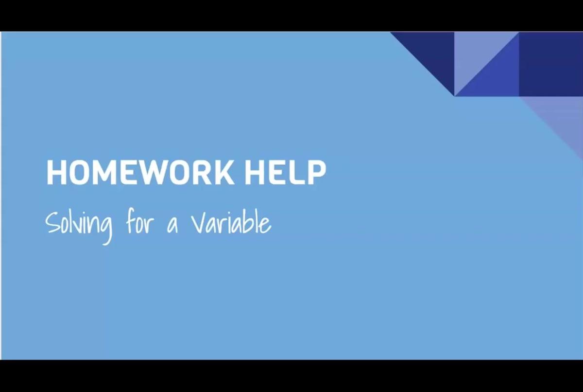 HH Solving for a Variable.mp4