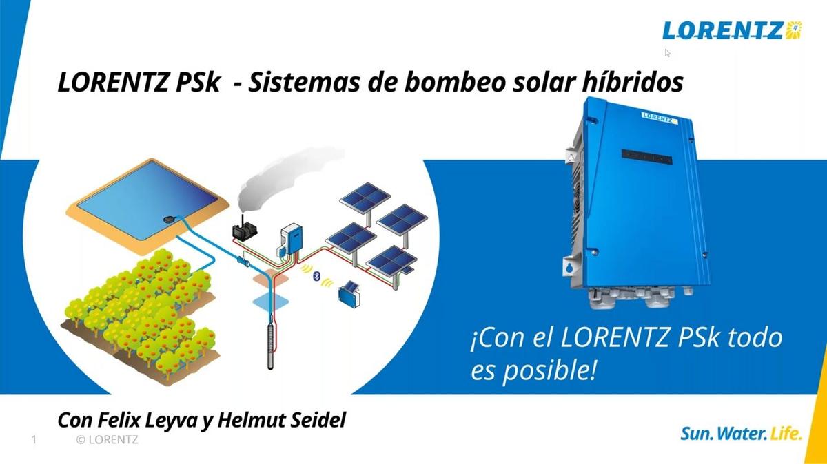 LORENTZ PSK - Sistemas de bombeo solar híbridos