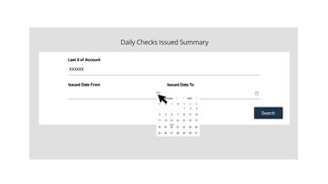 PP04 - Transaction Reports for Daily Check Issued Summary