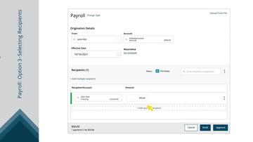 Creating Payroll, Multiple & Split Payments