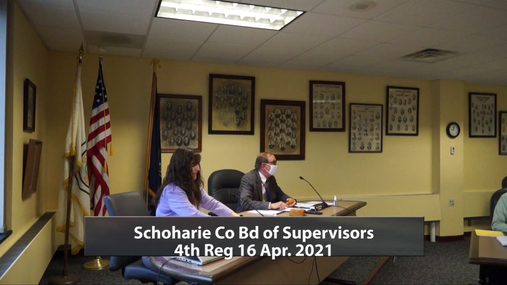 Schoharie Co Bd of Supervisors 4th Reg -  16 Apr 2021