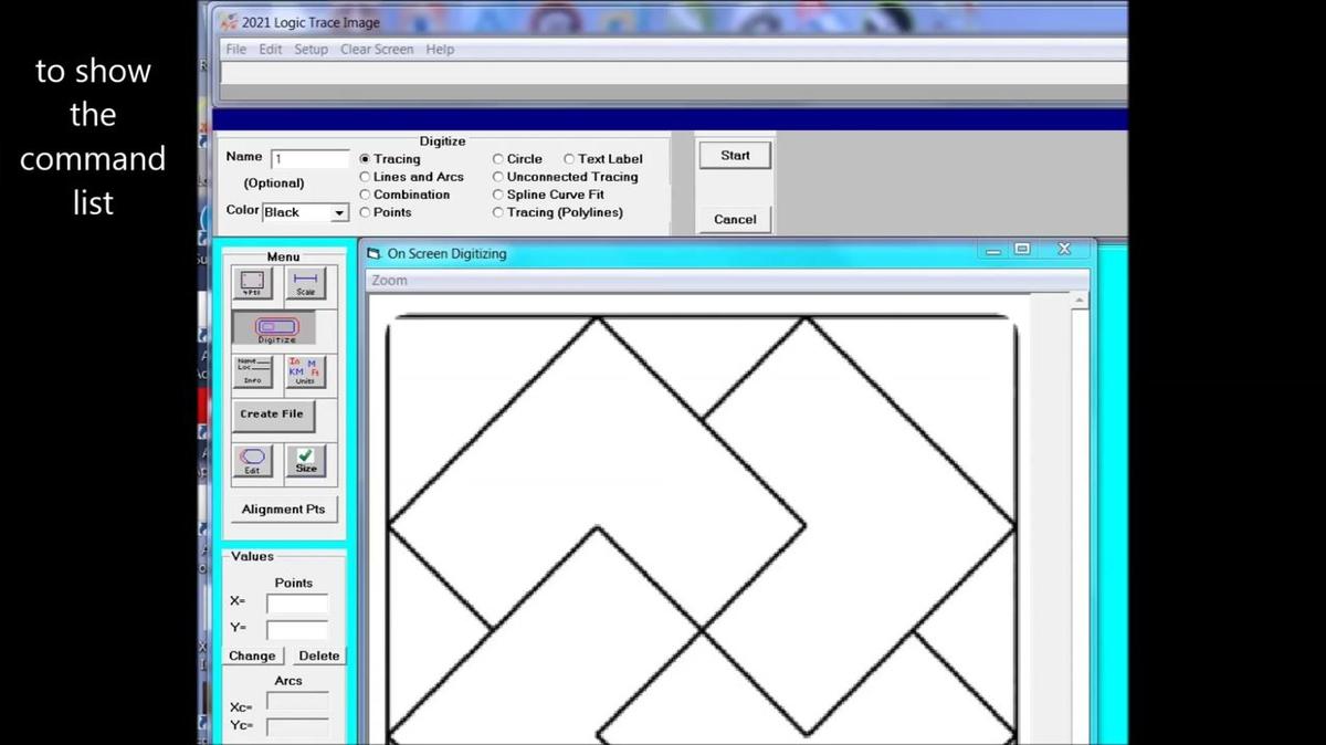 using 2021 Logic trace Image software to trace out a *.svg file  for shaper origin