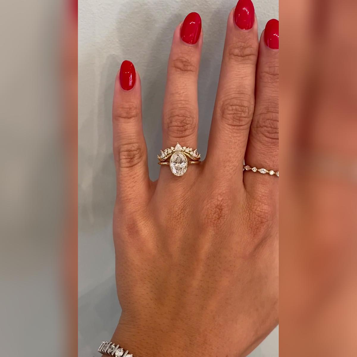 Myra Oval Wedding Band Pairings