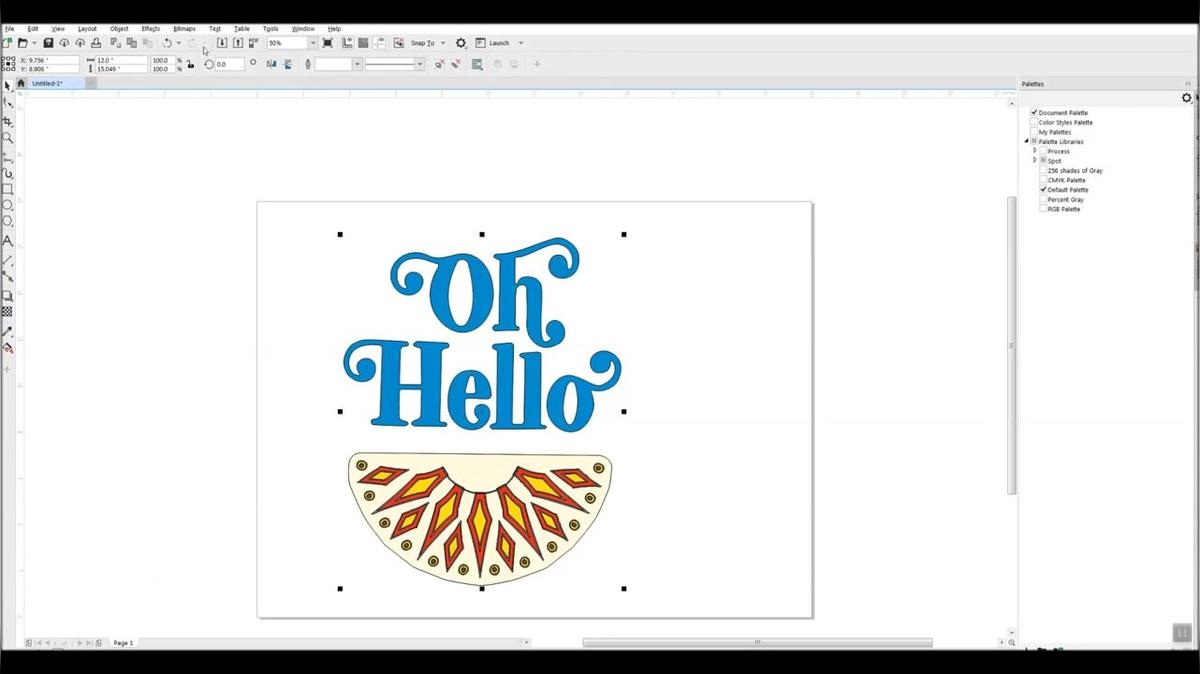 &quot;o hello &quot;graphics on a canvas tote bag