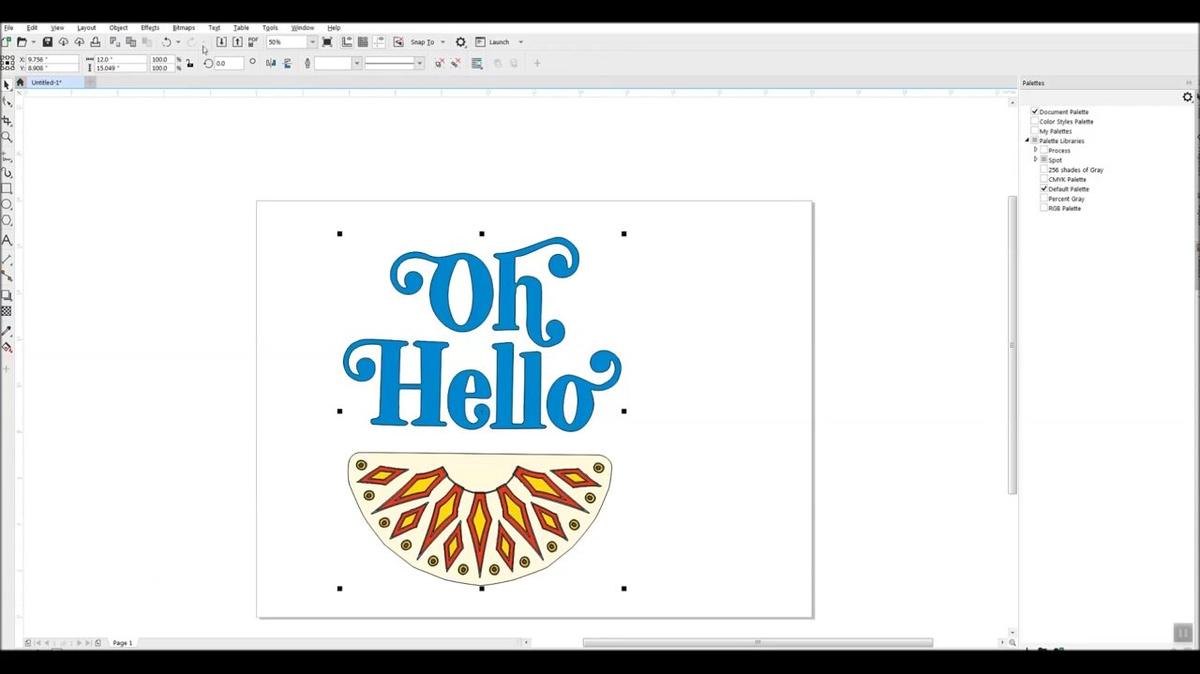 "o hello "graphics on a canvas tote bag
