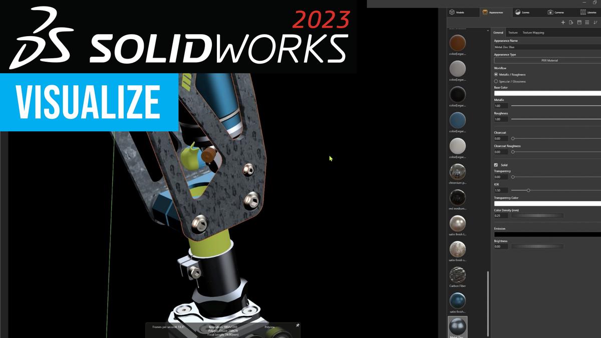 SOLIDWORKS 2023 Top Enhancements in SOLIDWORKS Visualize