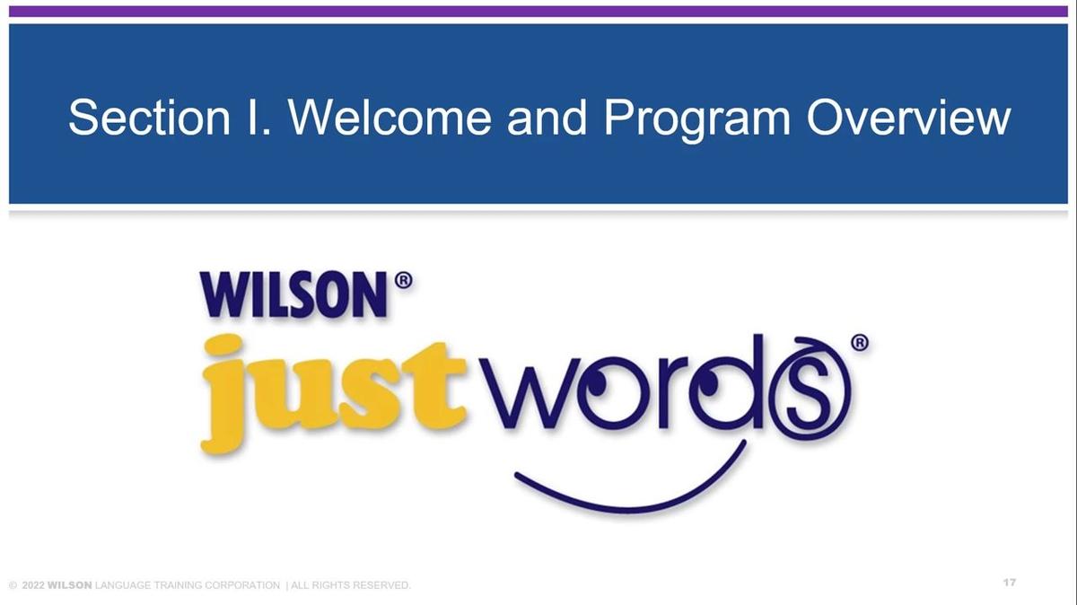 JW Presenter Training Module 2 Section I