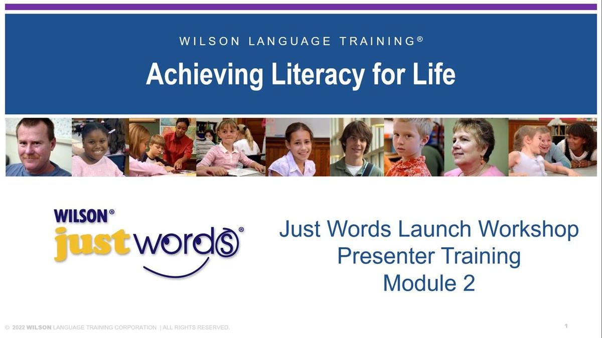 JW Presenter Training Module 2 Introduction