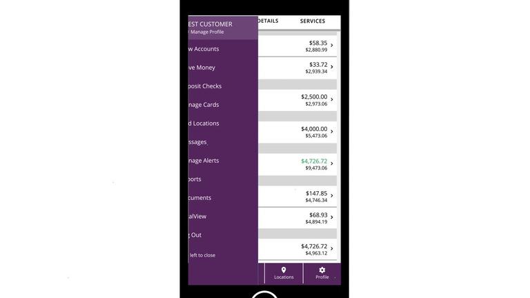 Mobile Banking Interface