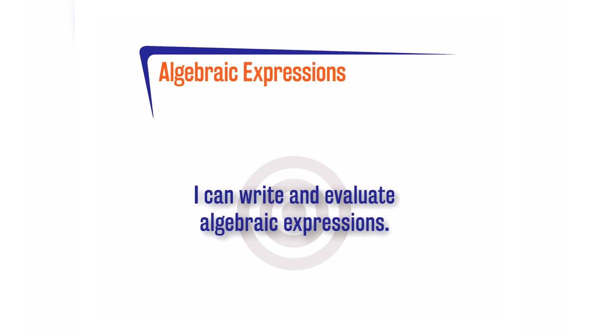 OR 2.6.1 Algebraic Expressions