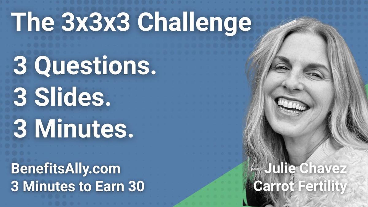 Carrot Fertility - 3x3x3 Challenge with Julie Chavez